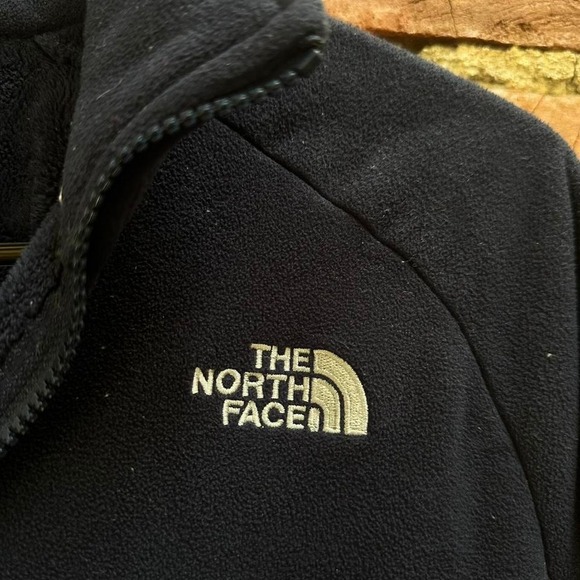 The North Face Navy Blue Zip Up Fleece - Picture 2 of 5